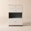 Selvo Walk-In Wardrobe Island Jewellery Dresser with Glass Top & Light