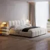 Humply Queen Faux Leather Storage Bed with Drawers