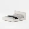 Humply Queen Faux Leather Storage Bed with Drawers