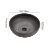 40cm Grey Round Ceramic Bathroom Sink – Matte Glazed Vessel Sink