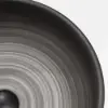 40cm Grey Round Ceramic Bathroom Sink – Matte Glazed Vessel Sink