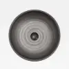 40cm Grey Round Ceramic Bathroom Sink – Matte Glazed Vessel Sink