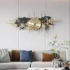 116cm Enlarged Metal Wall Clock Map Decor Creative Silent Clocks Art for Living Room