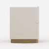 50 cm Smart 2-Drawer Bedside Table with Sintered Stone Top & Charging Station – AUD-H2557