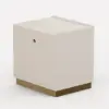 50 cm Smart 2-Drawer Bedside Table with Sintered Stone Top & Charging Station – AUD-H2557