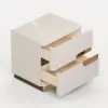 50 cm Smart 2-Drawer Bedside Table with Sintered Stone Top & Charging Station – AUD-H2557
