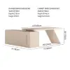 Modern 180 cm L-Shaped Whitewash Executive Desk with Right Hand Return