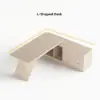 Modern 180 cm L-Shaped Whitewash Executive Desk with Right Hand Return