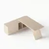 Modern 180 cm L-Shaped Whitewash Executive Desk with Left Hand Return