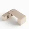 Chicent Whitewash L-shaped Modern Computer Desk with Cabinet Left Hand (70.9'')