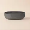48cm Oval Ceramic Bathroom Sink – Matte Glazed Vessel Sink