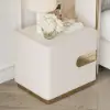 50 cm Smart 2-Drawer Bedside Tables with Sintered Stone Tops & Charging Stations, Set of 2