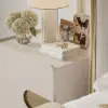 50 cm Smart 2-Drawer Bedside Tables with Sintered Stone Tops & Charging Stations, Set of 2