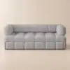 190 cm 3-Seater Boucle Convertible Sleeper Sofa – AUD-H2568