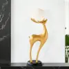 Modern Resin Deer Floor Lamp with Remote Control – 76cm Tall with Light-Up Ball – 28cm