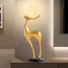 Modern Resin Deer Floor Lamp with Remote Control – 76cm Tall with Light-Up Ball – 28cm
