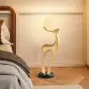 Modern Resin Deer Floor Lamp with Remote Control – 76cm Tall with Light-Up Ball – 28cm