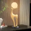 Modern Resin Deer Floor Lamp with Remote Control – 76cm Tall with Light-Up Ball – 28cm