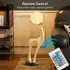Modern Resin Deer Floor Lamp with Remote Control – 76cm Tall with Light-Up Ball – 28cm