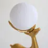 Modern Resin Deer Floor Lamp with Remote Control – 76cm Tall with Light-Up Ball – 28cm
