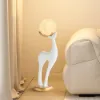 Modern Resin Deer Floor Lamp with Remote Control – 76cm Tall with Light-Up Ball – 29cm