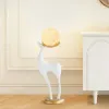 Modern Resin Deer Floor Lamp with Remote Control – 76cm Tall with Light-Up Ball – 29cm