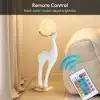 Modern Resin Deer Floor Lamp with Remote Control – 76cm Tall with Light-Up Ball – 29cm