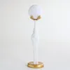 Modern Resin Deer Floor Lamp with Remote Control – 76cm Tall with Light-Up Ball – 29cm