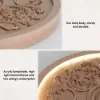 French Elegant Natural Resin 3D Carved LED 3-Mode Dimmable Flush Mount Ceiling Light – Modes