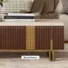Grovyn 120 cm Fluted Lift-Top Coffee Table with 2 Drawers