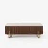 Grovyn 120 cm Fluted Lift-Top Coffee Table with 2 Drawers