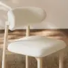 Modern Boucle Dining Chair with Rubber Wood Legs, 1 Piece