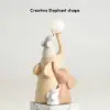 75 cm Resin Elephant Sculpture with Rechargeable LED Ball with Remote