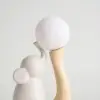 75 cm Resin Elephant Sculpture with Rechargeable LED Ball with Remote
