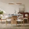Modern PU Leather Dining Chair with Rubber Wood Legs, 1 Piece – AUD-H2589
