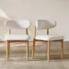 Modern PU Leather Dining Chair with Rubber Wood Legs, 1 Piece – AUD-H2589