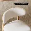 Modern PU Leather Dining Chair with Rubber Wood Legs, 1 Piece – AUD-H2589