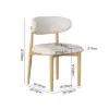 Modern PU Leather Dining Chair with Rubber Wood Legs, 1 Piece – AUD-H2589