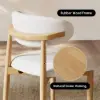 Modern PU Leather Dining Chair with Rubber Wood Legs, 1 Piece – AUD-H2589