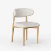 Modern PU Leather Dining Chair with Rubber Wood Legs, 1 Piece – AUD-H2589