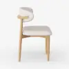 Modern PU Leather Dining Chair with Rubber Wood Legs, 1 Piece – AUD-H2589