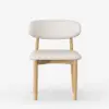 Modern PU Leather Dining Chair with Rubber Wood Legs, 1 Piece – AUD-H2589