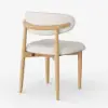 Modern PU Leather Dining Chair with Rubber Wood Legs, 1 Piece – AUD-H2589