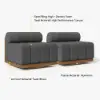 Resaro Teak Outdoor Swivel Chair Dark Grey
