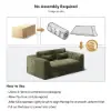 Picture of 210 cm Queen Chenille Fully Compressed Fold-Down Sleeper Sofa