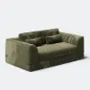 Picture of 210 cm Queen Chenille Fully Compressed Fold-Down Sleeper Sofa