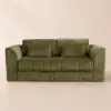 Picture of 210 cm Queen Chenille Fully Compressed Fold-Down Sleeper Sofa