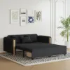 183 cm Queen 2-Seater Linen Convertible Sleeper Sofa