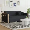 183 cm Queen 2-Seater Linen Convertible Sleeper Sofa