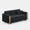 183 cm Queen 2-Seater Linen Convertible Sleeper Sofa